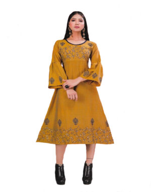 Procien Women’s Cotton Kurti Full Bell Sleeves XXL