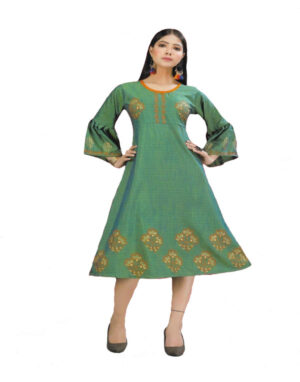 Procien Women’s Cotton Kurti Full Bell Sleeves XXL