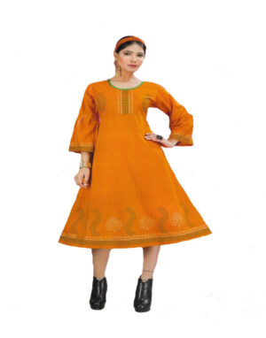 Procien Women’s Cotton Kurti Full Bell Sleeves XXL