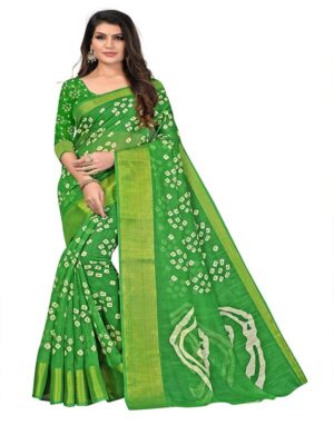 Women’s And Girl’s Kosa Silk Khadi Saree With Blouse Piece