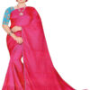 Women's plain Cotton Silk Saree