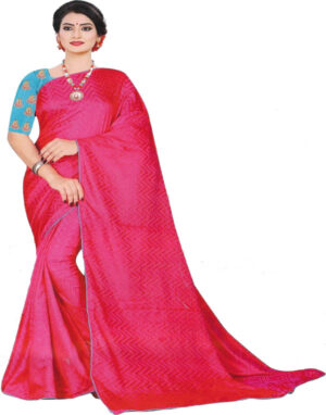 Women’s plain Cotton Silk Saree