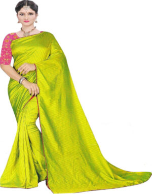 Women’s plain Cotton Silk Saree