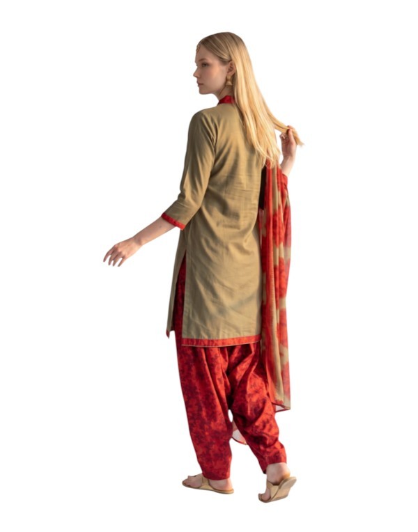 Butter Crepe Fancy printed Designer Patiyala Beige3 Butter Crepe Fancy printed Designer Patiyala Beige3